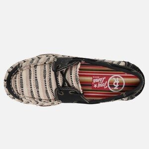 Tony Lama Black and Cream Casual Shoes